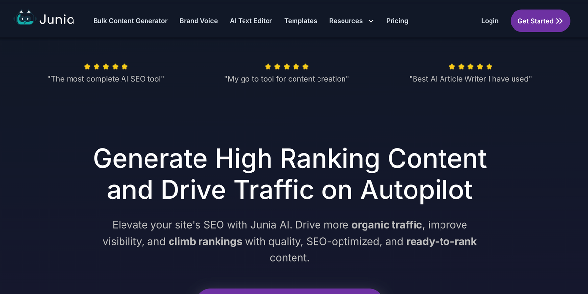 Junia AI: Your Ultimate Tool for Crafting SEO-Optimized Content Feature image