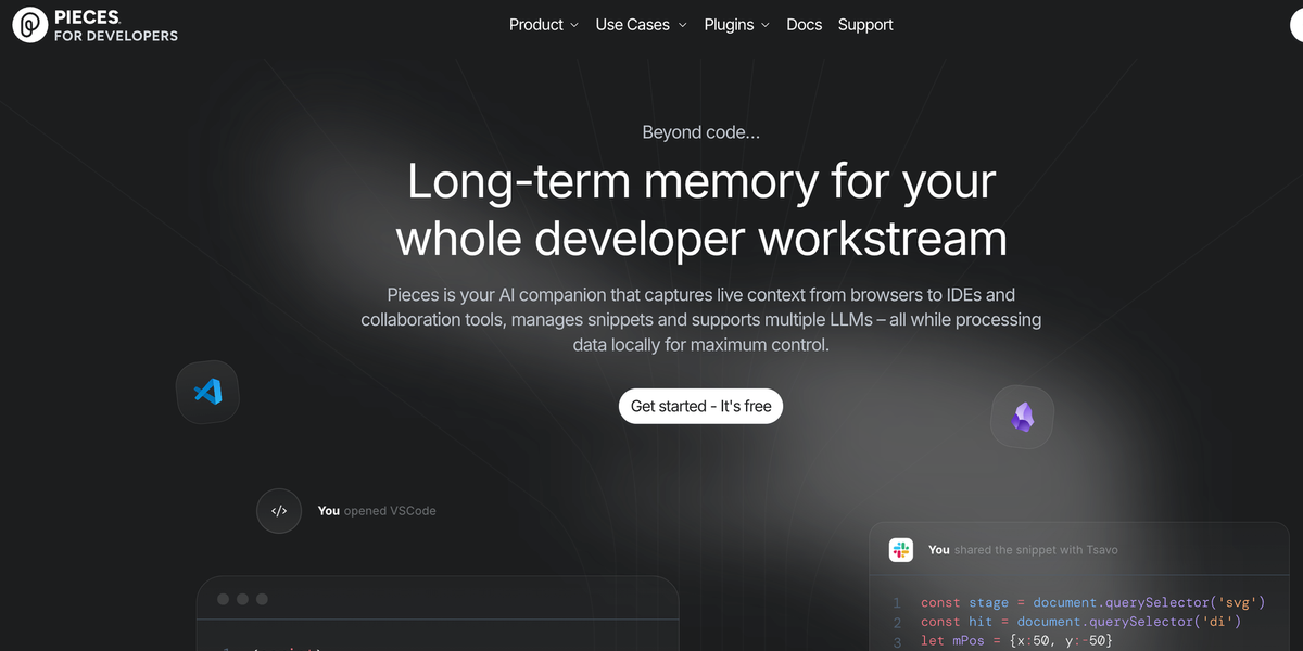 Revolutionizing Developer Workflows: An In-Depth Look at Pieces Feature image