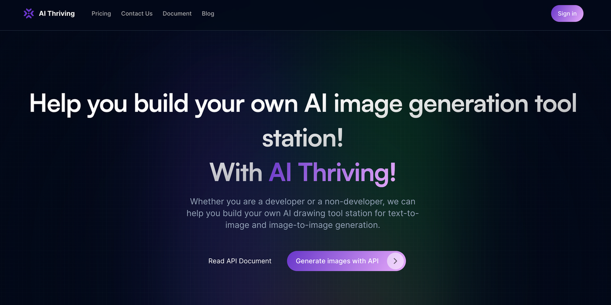 AI Thriving: The Ultimate Platform for Customizable AI Image Generation Feature image
