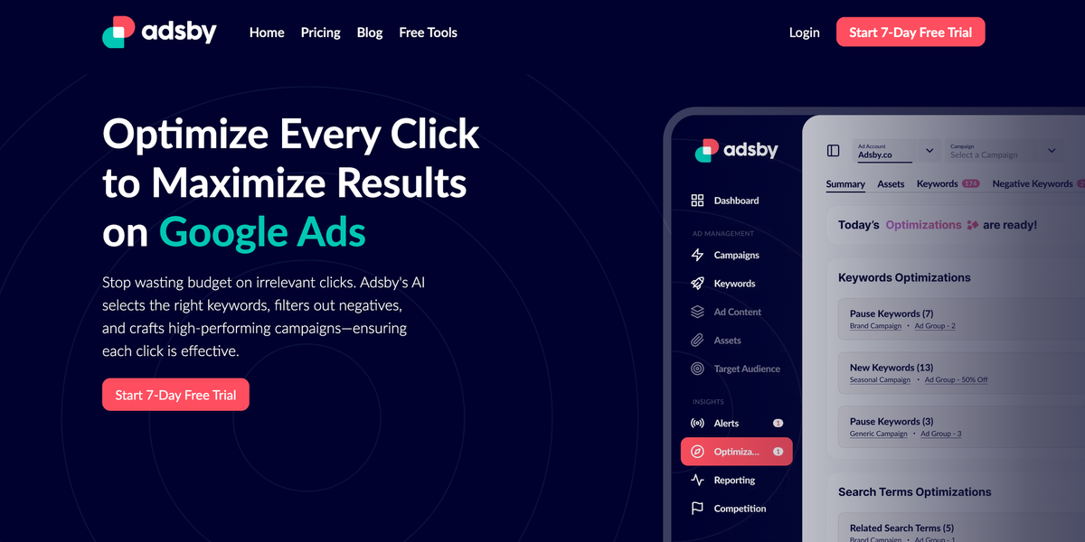 Adsby: Revolutionizing Google Ads Management for Startups and Small Businesses Feature image
