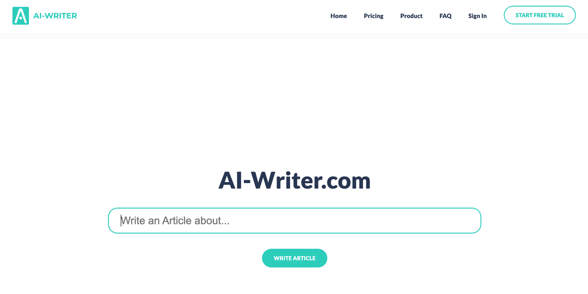 AI-Writer: Your Trustworthy AI-Powered Writing Assistant Feature image