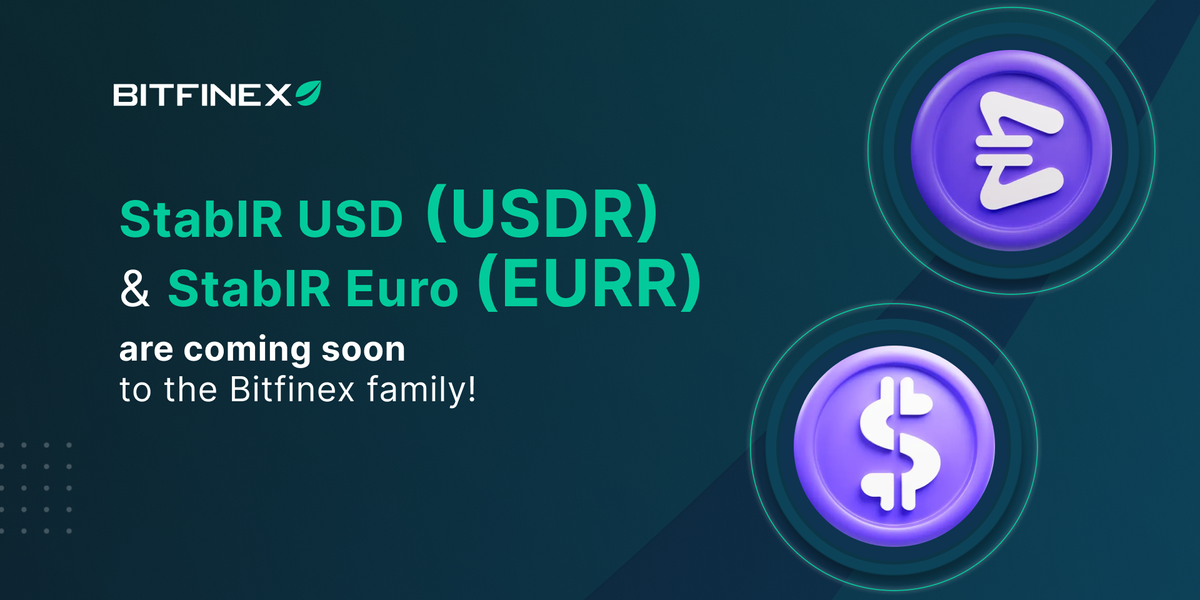 StablR Euro (EURR) Now Officially Listed on Bitfinex Crypto Exchange Feature image