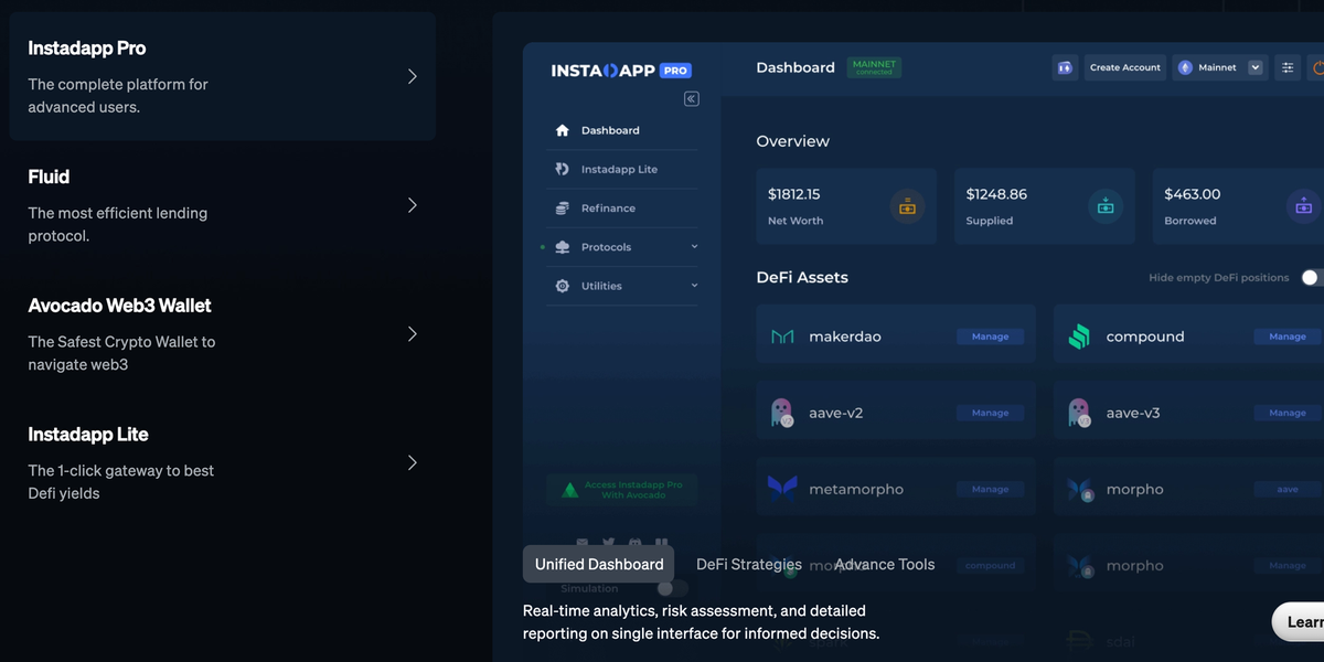 Instadapp: Revolutionizing DeFi with Smart Accounts and Cross-Chain Solutions Feature image